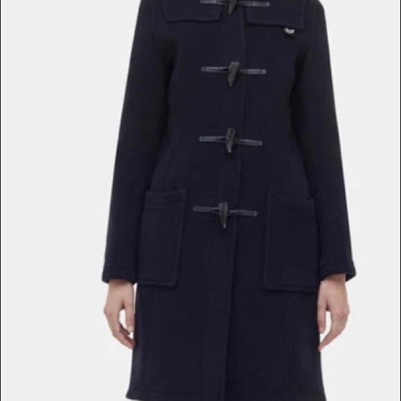 Women's Gloverall Original English Duffle Coat Navy Size Medium - Picture 1 of 15